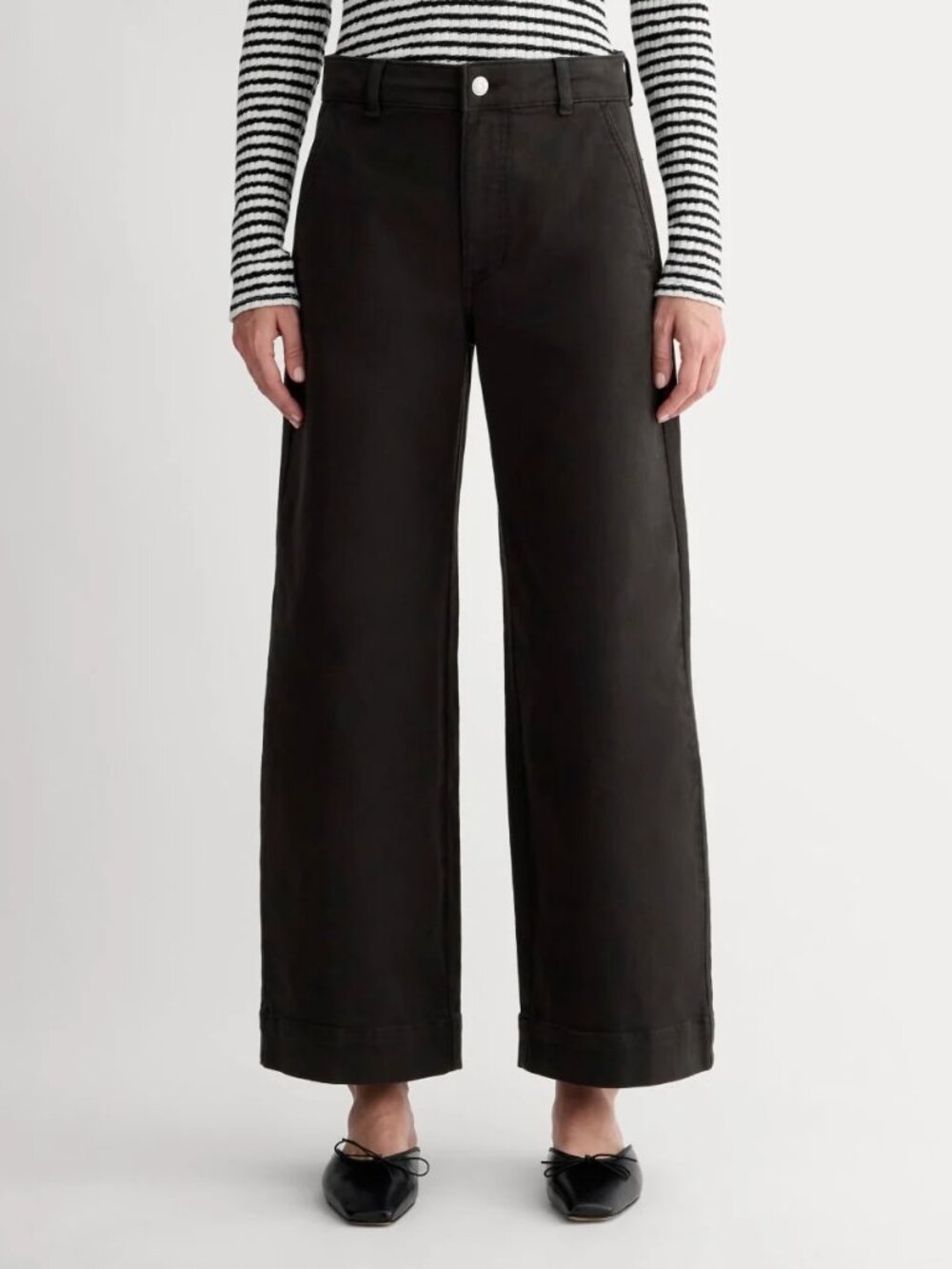 Everlane the Utility wide leg crop pant sz 0